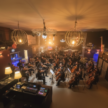 Orchestra and big band session in RS Studio